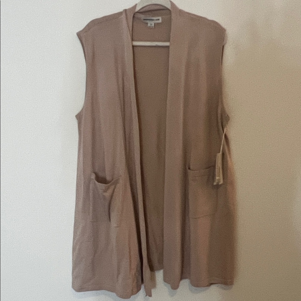 Monaco Tan Open Front Cardigan